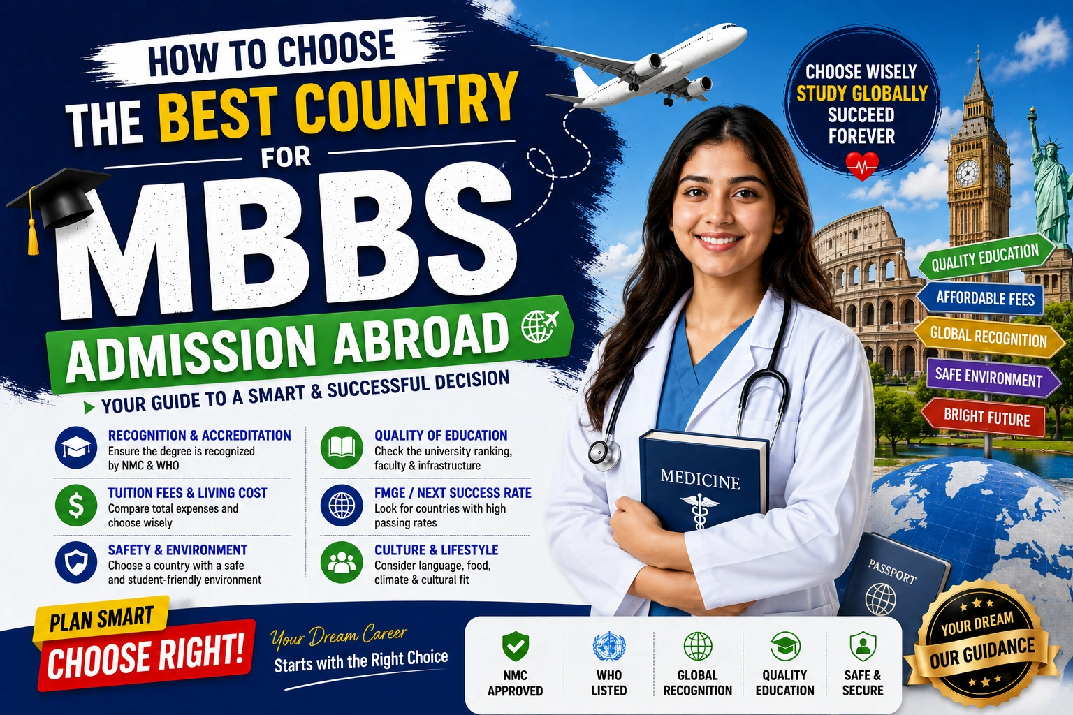 How to Choose the Best Country for MBBS Admission Abroad
